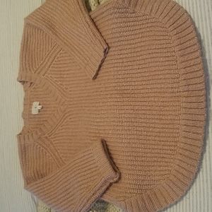 Loft lou & grey pink v neck sweater